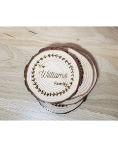 Circle Rustic Coaster Set