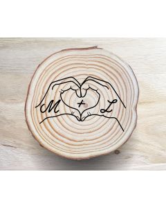 Hand Heart Coaster Set