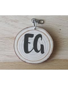 Monogram Bold Cursive Keychain