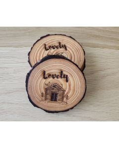 Log Cabin Coaster Set