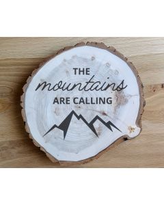 Mountain Round Sign