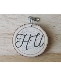 Monogram Cursive Keychain