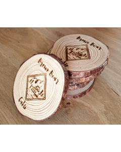 Square Cabin Coaster Set