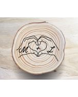 Hand Heart Coaster Set