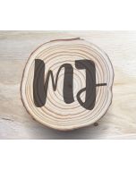 Bold Monogram Coaster Set