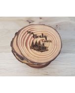 Cabin with Trees Coaster Set