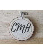 Monogram Script Keychain